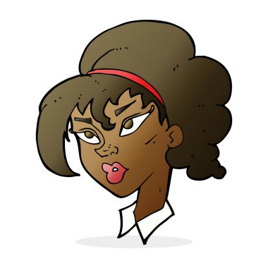 çizgi film güzel kadın