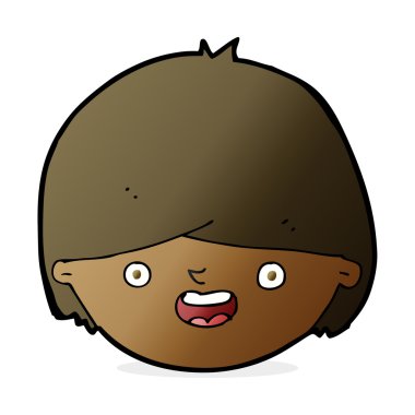 karikatür mutlu yüz