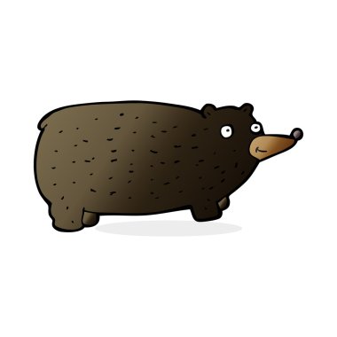 Komik çizgi film ayısı