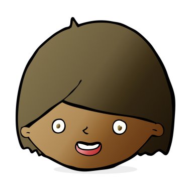 karikatür mutlu yüz