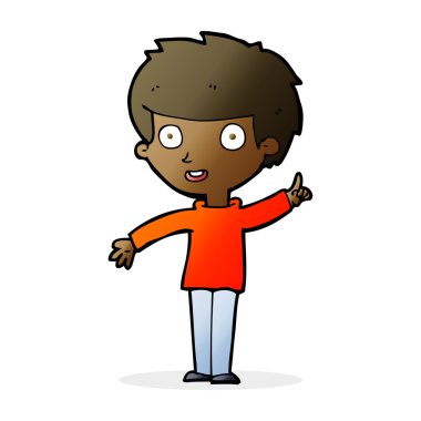 Çizgi filmci çocuk.