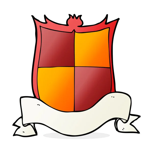 Cartoon illustration of heraldry — Stock Vector