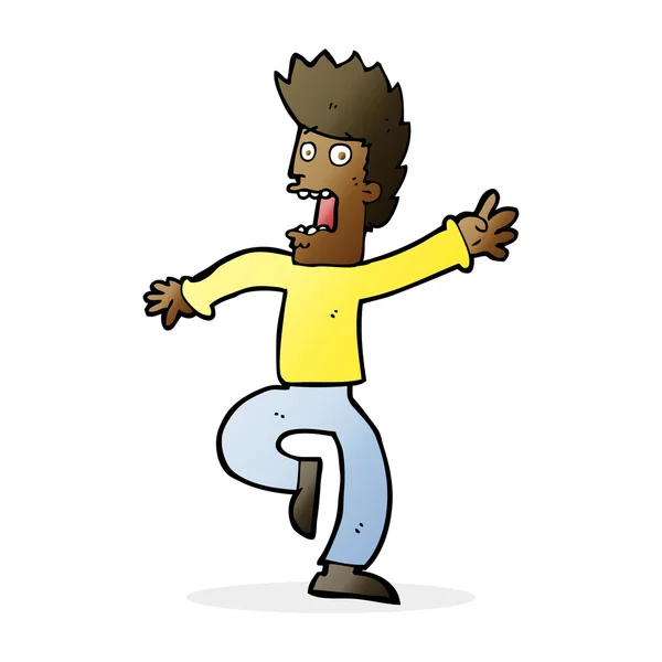 Cartoon bange man — Stockvector