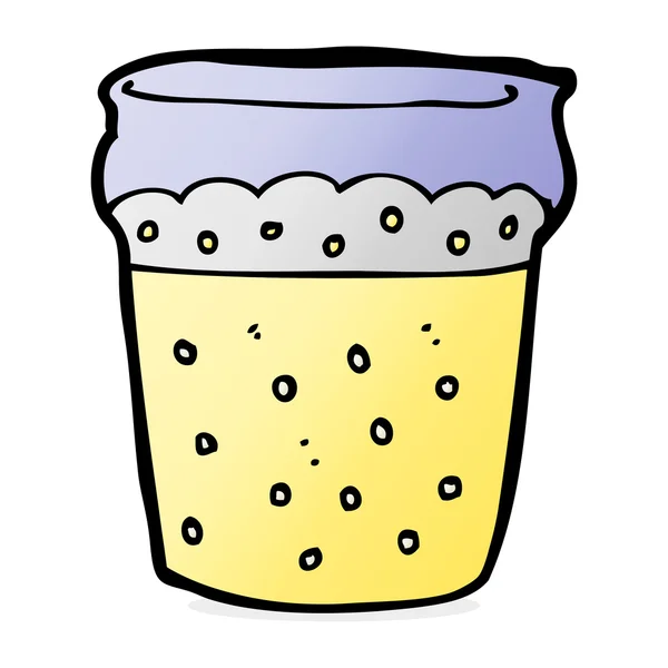 Cartoon-Glas Bier — Stockvektor