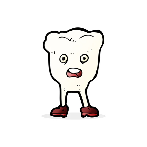 Desenho animado ilustração do dente — Vetor de Stock