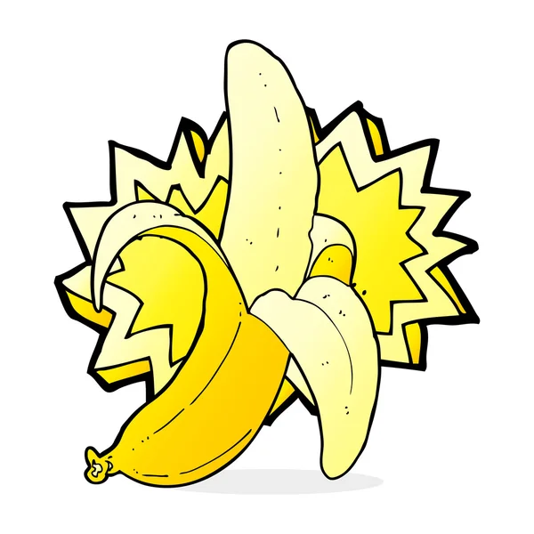 Kreskówka banan symbol — Wektor stockowy