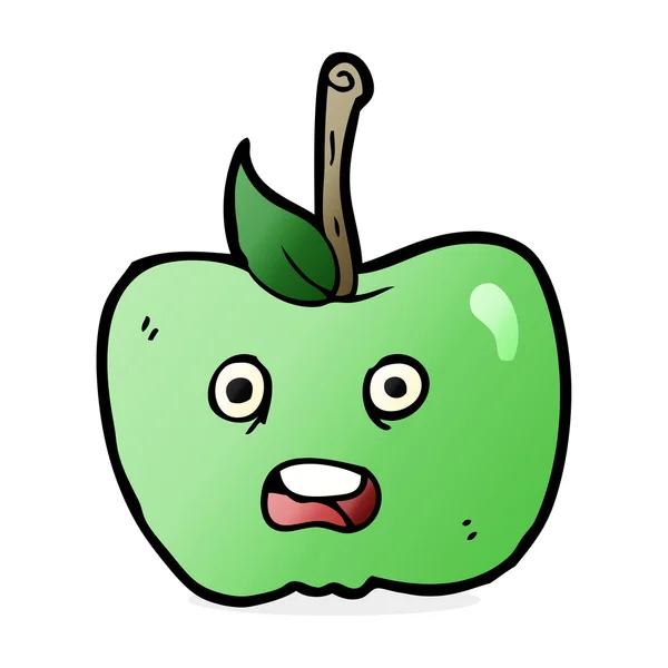 Desenho animado ilustração de maçã — Vetor de Stock