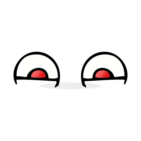 Dibujos animados ojos rojos — Vector de stock