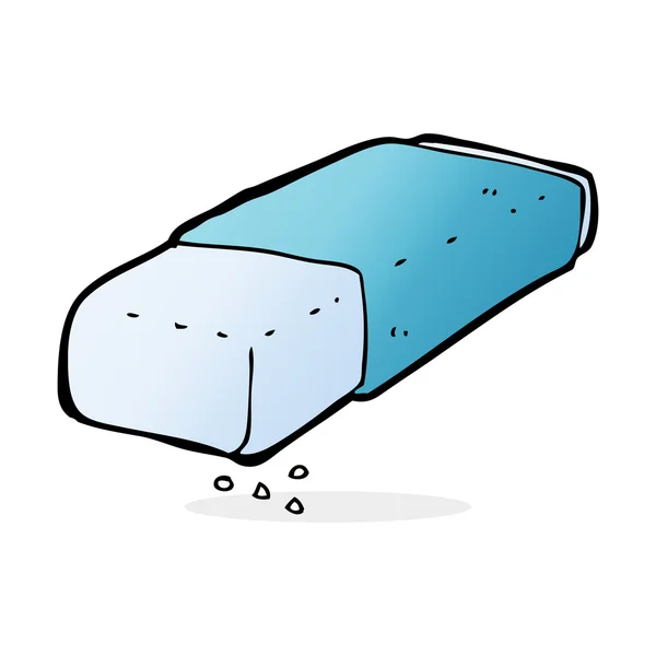 cartoon pencil eraser — Stock Vector © lineartestpilot 49685571