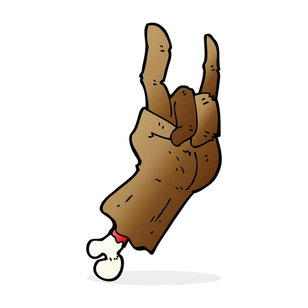 Cartoon Hand macht Rock-Symbol — Stockvektor
