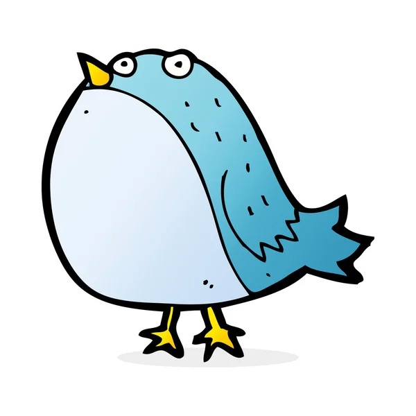 Cartoon fat bird — Stock Vector