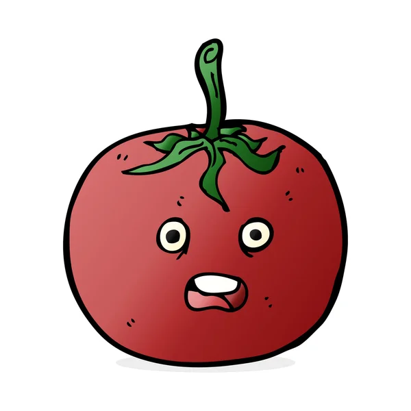 Ilustración de dibujos animados de tomate — Archivo Imágenes Vectoriales