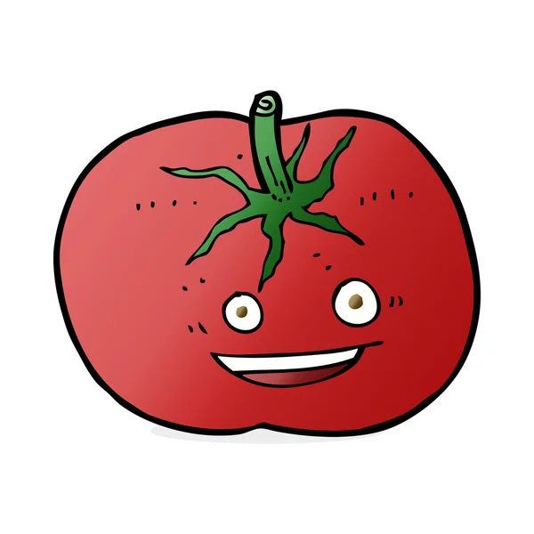 Illustrazione cartone animato di pomodoro — Vettoriale Stock