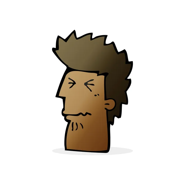 Cartoon ongelukkige man — Stockvector