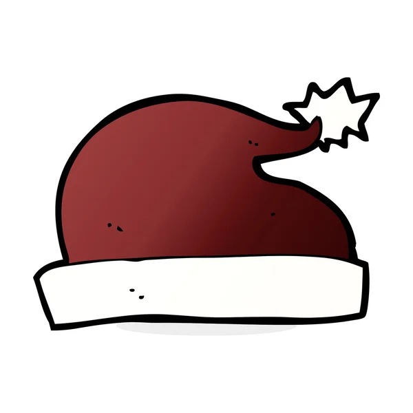 Cappello cartone animato Santa — Vettoriale Stock