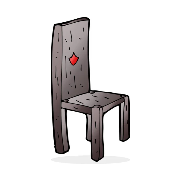 Vieille chaise de dessin animé — Image vectorielle