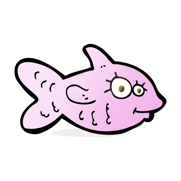 漫画幸せな魚kreslený šťastný ryb — ストックベクタ