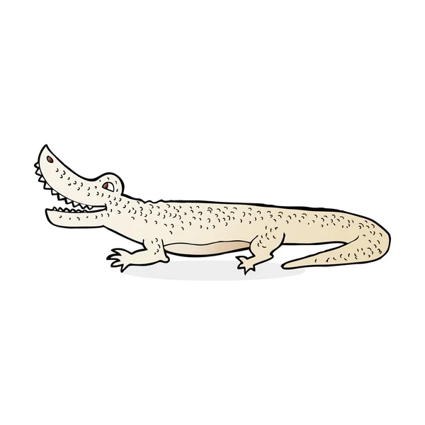 Kreslený šťastný krokodýl — Stockový vektor