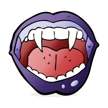 çizgi film vampire ağız