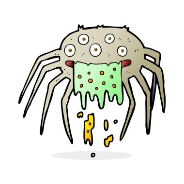 çizgi film iğrenç cadılar bayramı örümceği