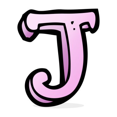 karikatür harf j