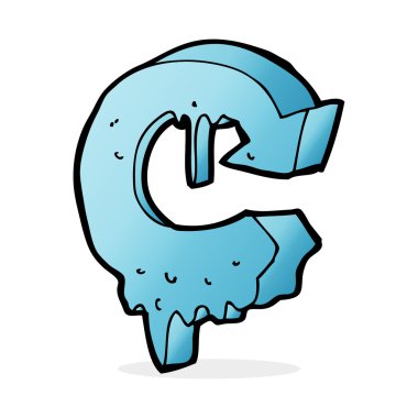 çizgi film erime ok sembolü