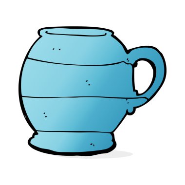 karikatür eski tarz kupa