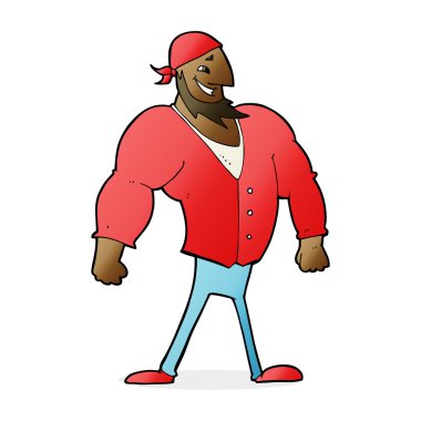 Çizgi film adamı denizci.