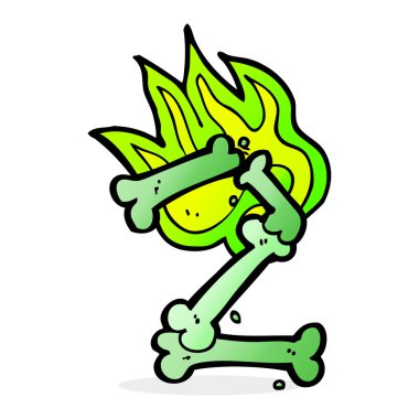 çizgi film cadılar bayramı kemik numarası