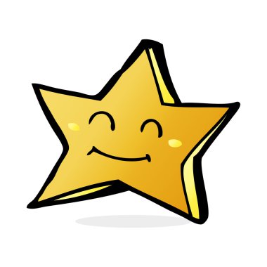 çizgi film mutlu yıldız karakteri