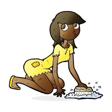 Çizgi film Cinderella yerleri siliyor.