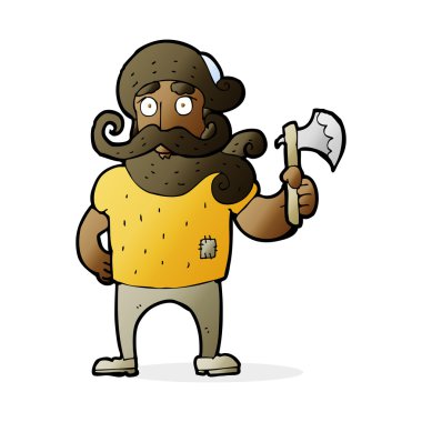 Baltalı bir oduncu.