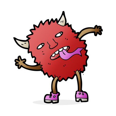 komik karikatür canavar