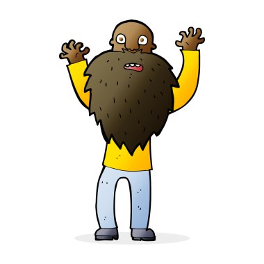 Çizgi film sakallı yaşlı adamı korkuttu.