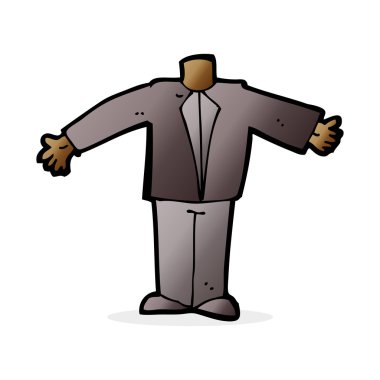Takım elbiseli karikatür gövdesi (karikatürleri karıştır ve eşleştir veya kendi fotoğraflarını ekle)