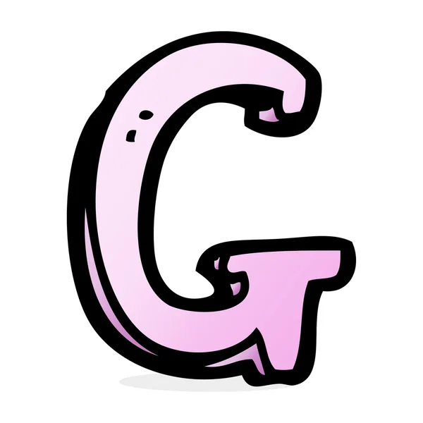 Cartoon alfabet g — Stockvector