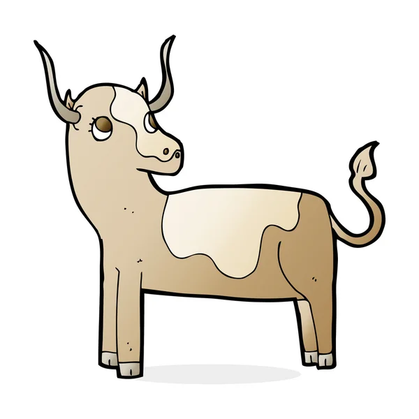 Cartoon illustration of  cow — Stock Vector