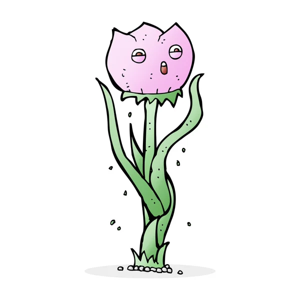 Ilustración de dibujos animados de flor — Vector de stock