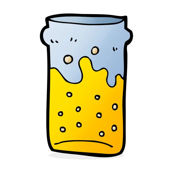 ビールの漫画のパイント — ストックベクタ