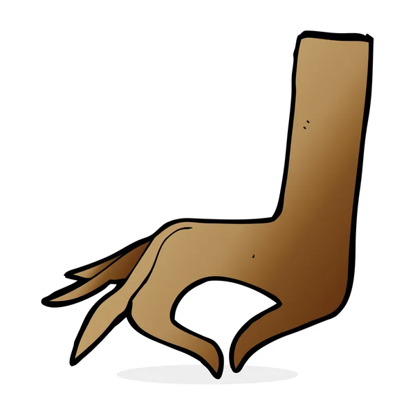 Cartoon hand symbool — Stockvector