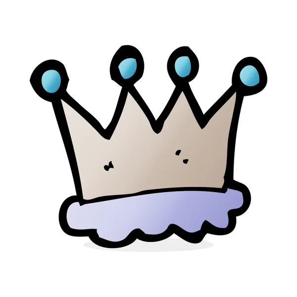 Cartoon crown symbol — Stock Vector