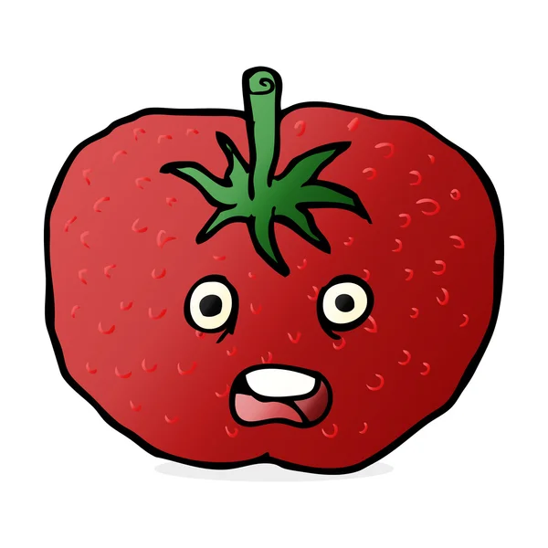 Desenho animado ilustração de tomate — Vetor de Stock