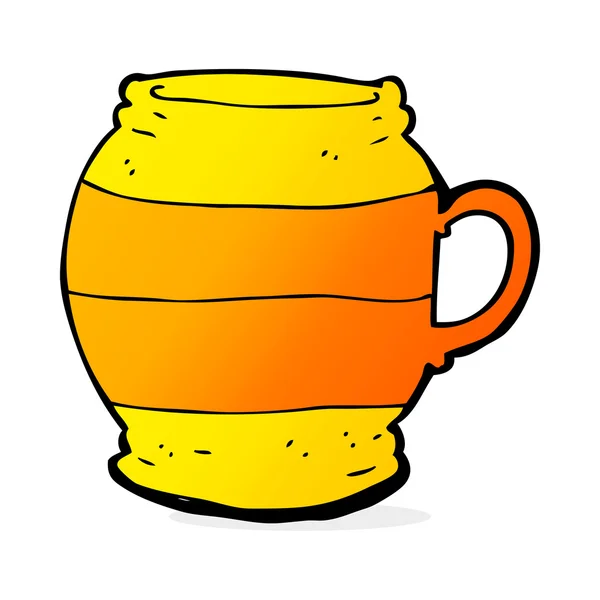 Dessin animé grande tasse — Image vectorielle