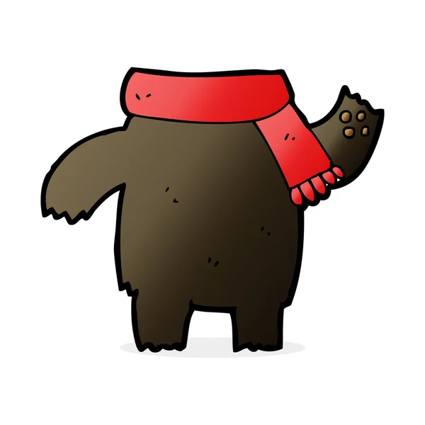 Cuerpo de oso de peluche de dibujos animados (mezclar y combinar o añadir fotos propias ) — Vector de stock