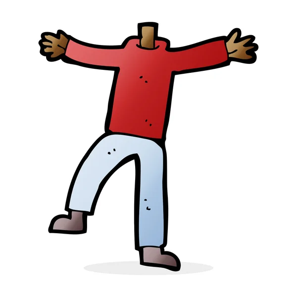 Cartoon erkek el vücut (mix ve maç karikatür veya kendi p eklemek — Stok Vektör