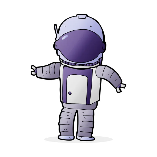 Ilustración de dibujos animados de astronauta — Vector de stock