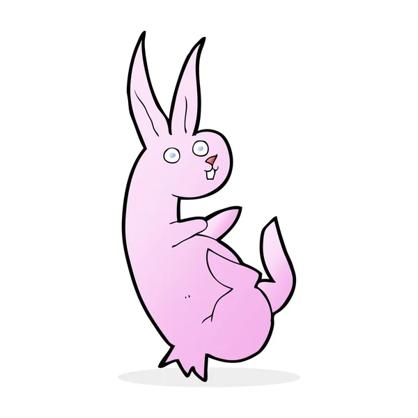 Cue cartoon konijn — Stockvector