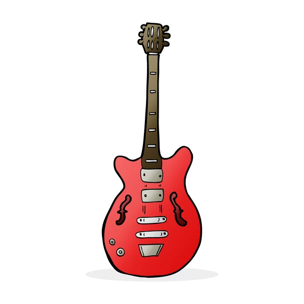 Rajzfilm elektromos gitár — Stock Vector