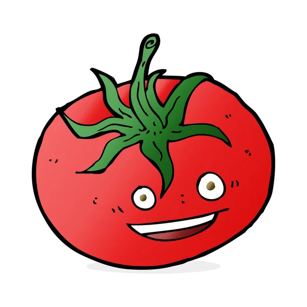 Cartoon afbeelding van tomaat — Stockvector