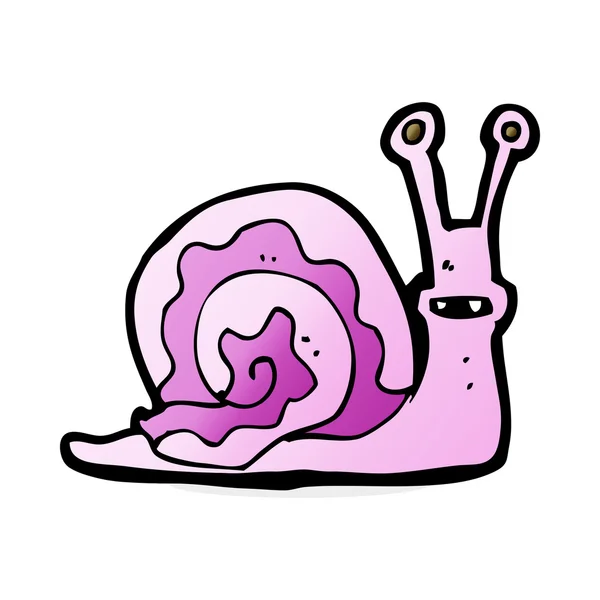 Desenho animado ilustração de caracol — Vetor de Stock